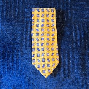 Retro 60s modern necktie men Vintage art deco diamond pattern wedding men’s tie
